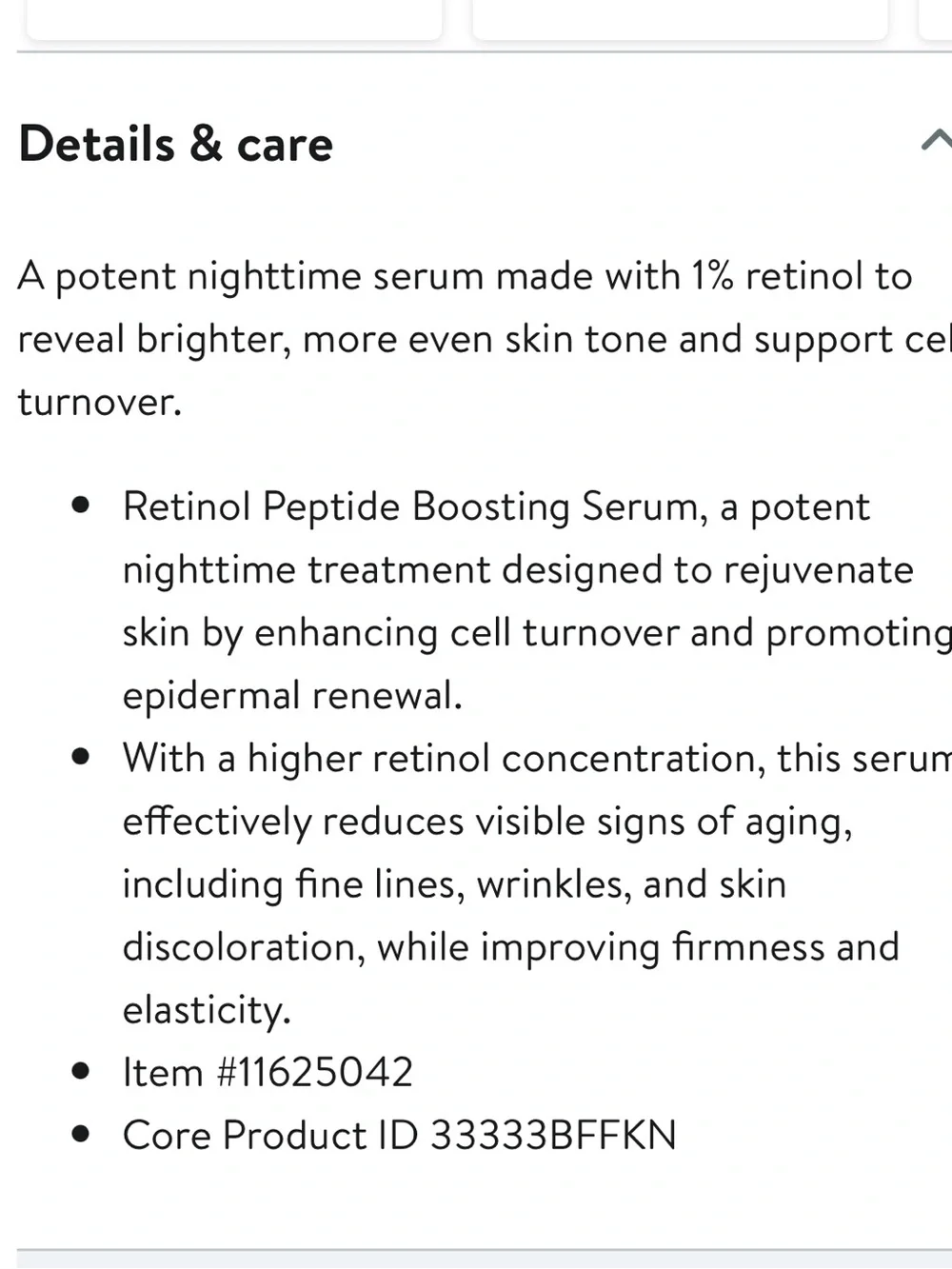 Aramore Skincare Retinol Peptide Booster 1oz & NAD+ Cell Restoration Cream .5 oz